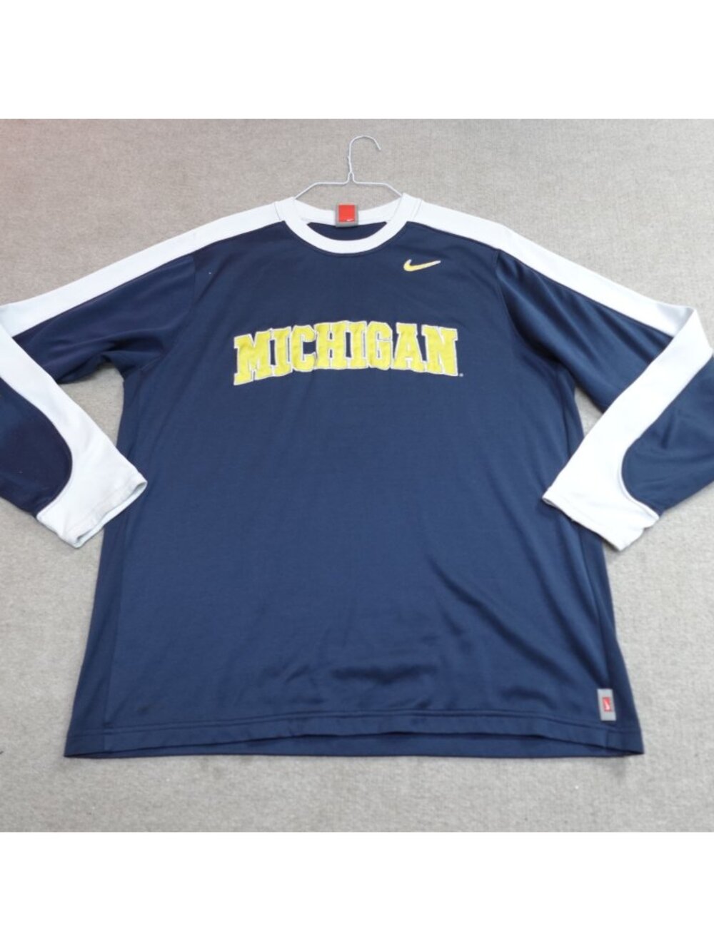 Vintage Nike Michigan Wolverines Sweatshirt Large Blue Championships Embroidered